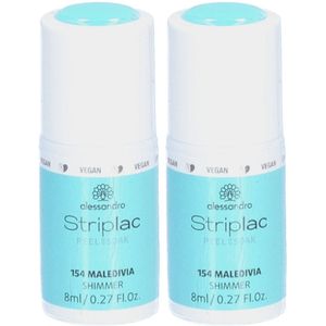 ALESSAN Striplac 2 0 Peel or Soak Maledivia x2 2x1 Nagellak