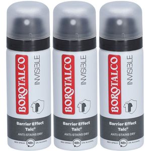 Borotalco Invisible mini-deodorant 3x45 Doseerspray