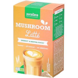 Purasana Mushroom Latte Bio 6x10 Zakje