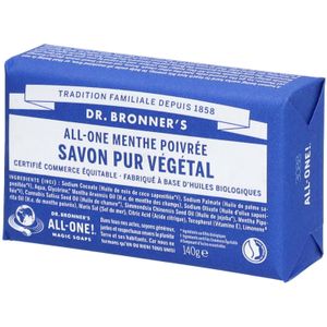 DR.BRONNER'S Zuivere Plantenzeep Alles-een Pepermunt 140 Zeep