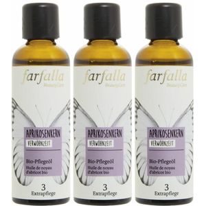 FARFALLA® Biologische abrikozenpitolie 3x75 Olie