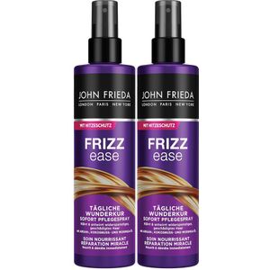 JOHN FRIEDA Frizz Ease Miracle Dagelijkse No-Rinse Voedende Verzorging 2x200 Spray