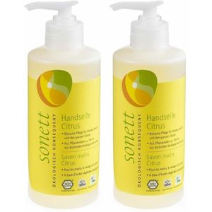 SONETT Citrus vloeibare hand-, gezichts- & lichaamszeep 2x300 Vloeibare zeep
