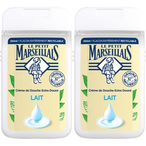 Le Petit Marseillais Extra Milde Douchecrème Melk 2x250 Crème