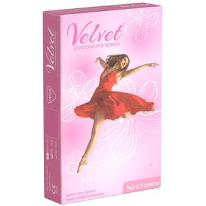 Velvet *Condoms for Women* 3 Condooms