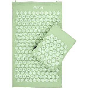 bodhi Vital acupressuur SET pastelgroen, acupressuurmat met kussen en tas 1 Set