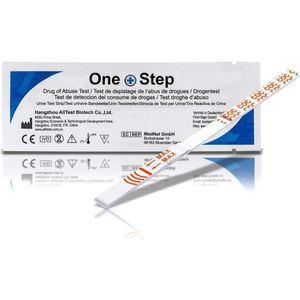 One+Step Cocaïne Drogentest-Sneltest - Zelftest met hoge gevoeligheid, Cut-off: 100 ng/ml 10 Teststrips
