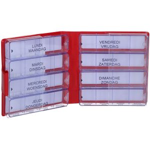 Medidose Pillendoos Week Rood NL/FR 1 Doos