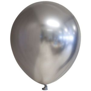 Zilver chroom ballonnen alternatief 100 stuks