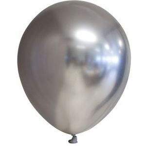 Chrome zilveren ballonnen 13cm