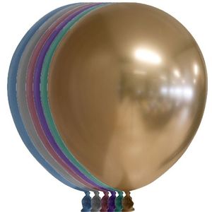 Mixed chrome ballonnen alternatief 100 stuks