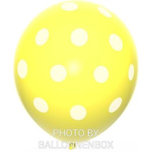 Gele ballonnen met stippen