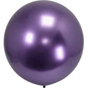 Grote chrome paarse ballonnen