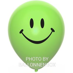 Lichtgroene smiley ballonnen