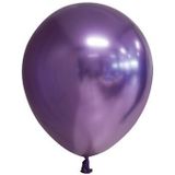 Chrome paarse ballonnen 13cm