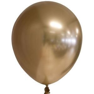 Gouden chroom ballonnen alternatief 100 stuks