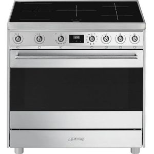 Smeg Symphony C9IMX9-1 fornuis Vrijstaand fornuis Inductiekookplaat zones Roestvrijstaal A