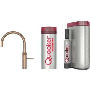 QUOOKER PRO3 CLASSIC FUSION ROUND MESSING PATINA + CUBE - 3CFRPTN
