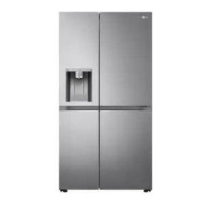LG GSJV90PZAE amerikaanse koelkast Vrijstaand 635 l E Metallic, Zilver