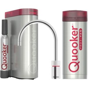 QUOOKER PRO3 NORDIC ROUND CHROOM + CUBE - 3NRCHR