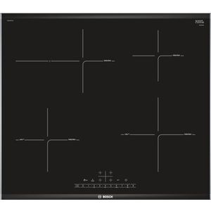 Bosch Serie 6 PIF675FC1E kookplaat Zwart, Roestvrijstaal Ingebouwd Inductiekookplaat zones 4 zone(s)