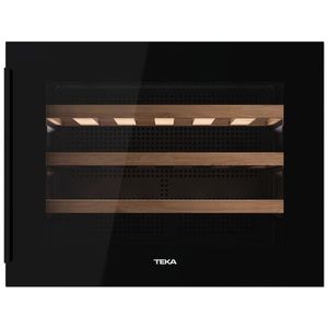 Teka RVI10024GBK Thermo-elektrische wijnkoeler Vrijstaand Zwart 24 fles(sen)