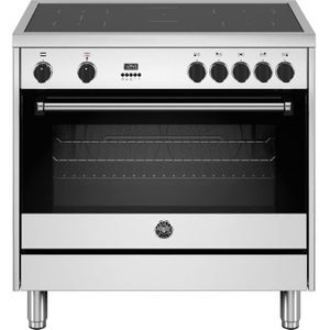 Bertazzoni MPL95I1EXV inductie fornuis met 5 zones, rvs