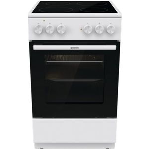 Gorenje GEC5A10WG Benader keuken cm. 50 - 4 elektrische kookzones + 1 elektrische oven - wit/zwart