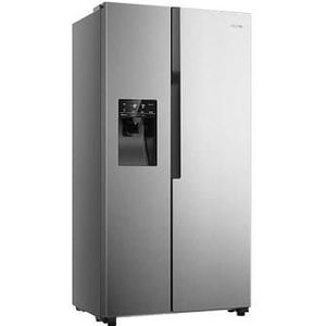 Etna AKV578IRVS - Amerikaanse koelkast Zilver