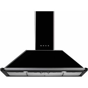 Smeg KT110BLE afzuigkap Muurmontage Zwart 820 m³/uur A