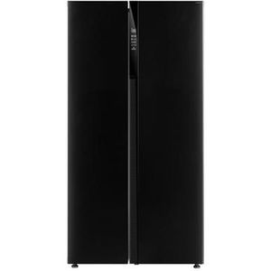 Inventum SKV0178B - Amerikaanse koelkast - 2 deuren - Display - Stil: 35 dB - No Frost - Ice-Twister - 548 liter - Zwart