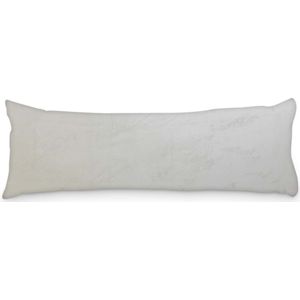 Beau Maison Velvet Body Pillow Kussensloop Parelwit 45 x 145 cm