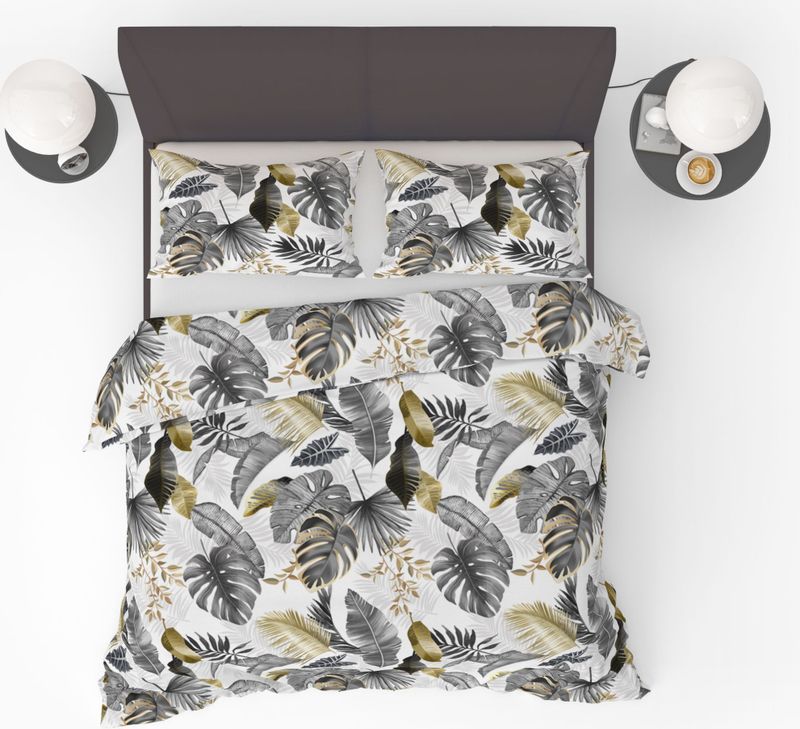 Dekbedovertrek Jungle Style White - 200x200/220