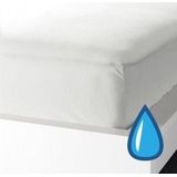 Suite sheets Molton - Waterdicht - 80% Katoen - 200x200 + 30 cm hoek - Wit