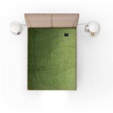 Fluwelen Hoeslaken Groen | Velvet Velours - 90 x 200