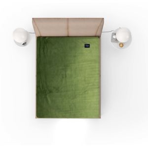 Fluwelen Hoeslaken Groen | Velvet Velours - 90 x 200