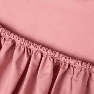 Hoeslaken Perkal Katoen - Shizu - Oud Roze - 160 x 200