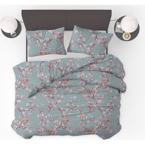 Japon Blue Kant en Klaar Dekbed / Dekbed Zonder Overtrek - 140 x 200