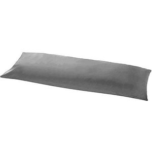 Lichaamskussen Hoes Antraciet - 100% Katoen - 40x145 cm - 40x145