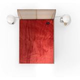 Fluwelen Hoeslaken Bordeaux Rood | Velvet Velours - 140 x 200