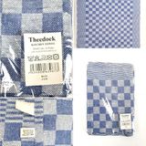 Geblokte Theedoek Blauw  (set van 6) - 65 x 65