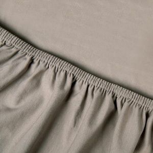 Premium Stretch Topper Hoeslaken Dubbel Jersey Taupe - 80/100 x 200/220