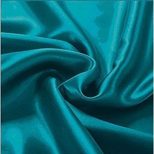 Hoeslaken Satijn Aqua Turquoise - 160 x 200