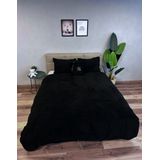 Beau Maison Teddy Fleece dekbedovertrek Black 240x200/220 cm