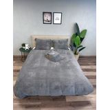 Beau Maison Teddy Fleece dekbedovertrek Grey 140x200/220 cm