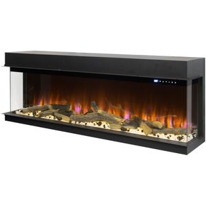 Oppio Amsterdam elektrische 3-zijdige haard 183 cm – LED Smart & Verwarming
