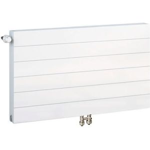 ECA 40x160 cm Type 11 - 1340 Watt - ECA Paneelradiator Compact 8 gegroefde voorzijde - Wit (Ral 9016)