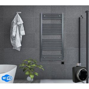 Oppio 100x60 cm - Oppio Smart WiFi Antraciet elektrische handdoekradiator