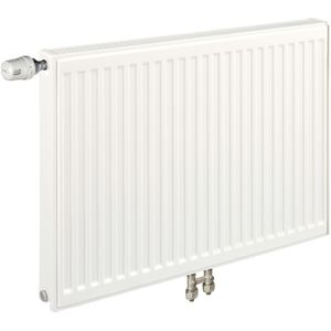 ECA 40x160 cm Type 11 - 1340 Watt - ECA Paneelradiator Compact 8 geribbelde voorzijde - Wit (Ral 9016)