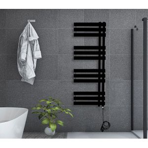 Oppio 164x50 cm - Oppio Elite E-Basis Mat Zwart (Ral 9005) elektrische Handdoekradiator 956 Watt